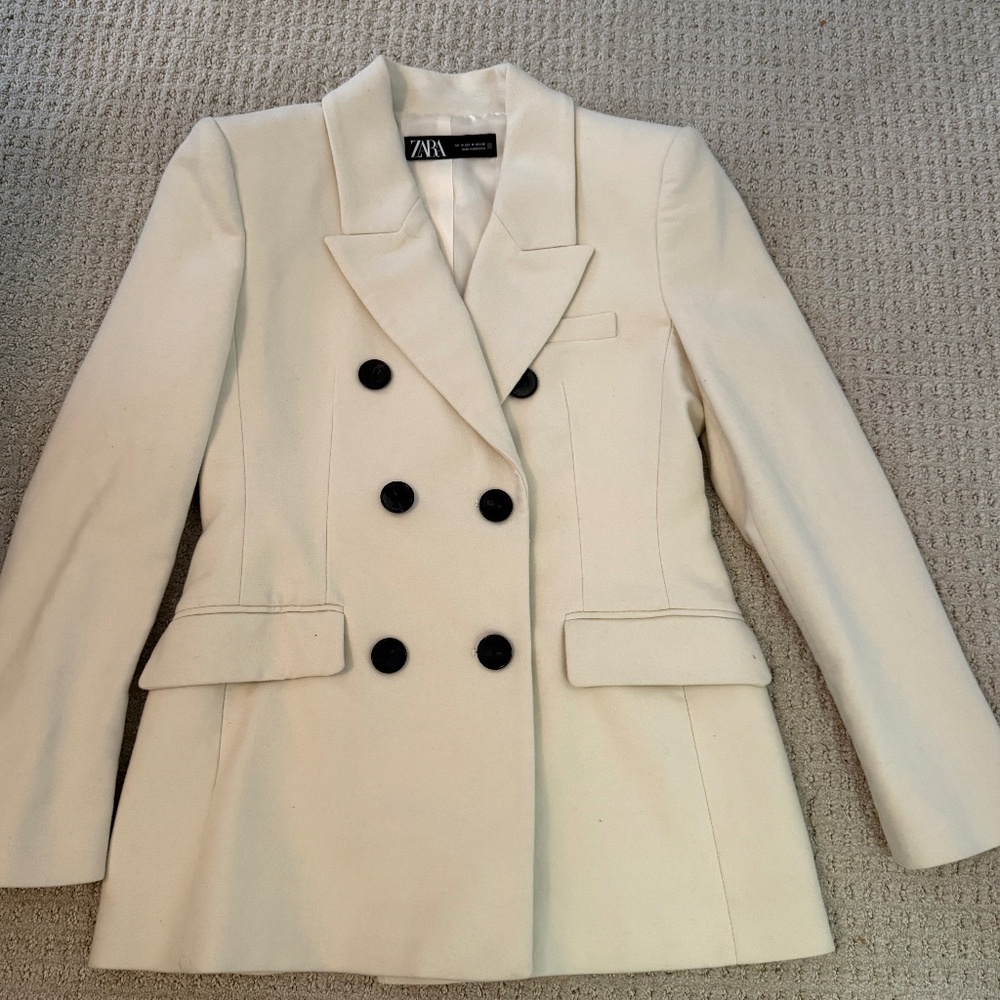 Zara double breasted blazer new without tags